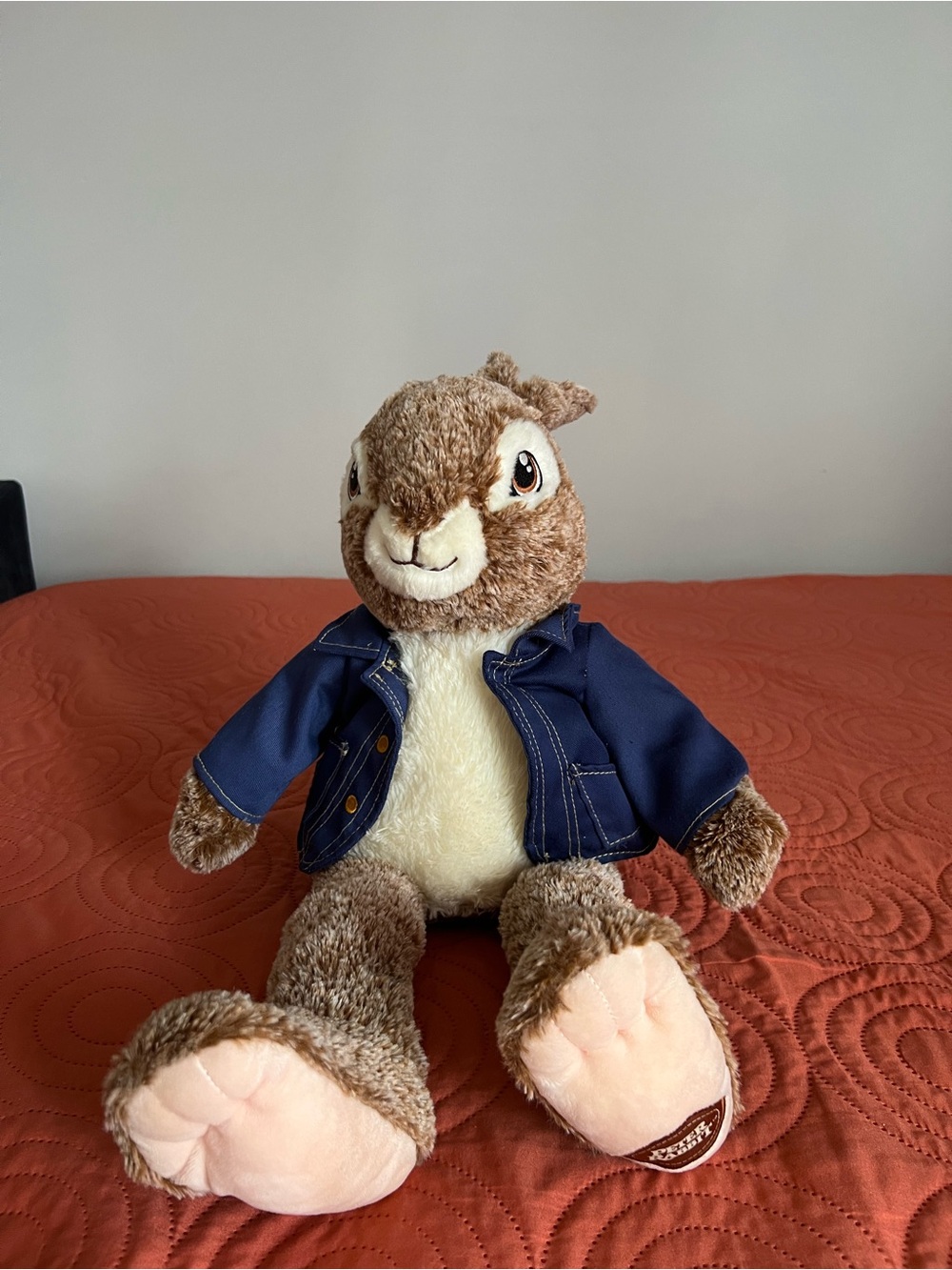 DanDee Peter Rabbit Plush Stuffed Animal with Blue Coat 24 Inches